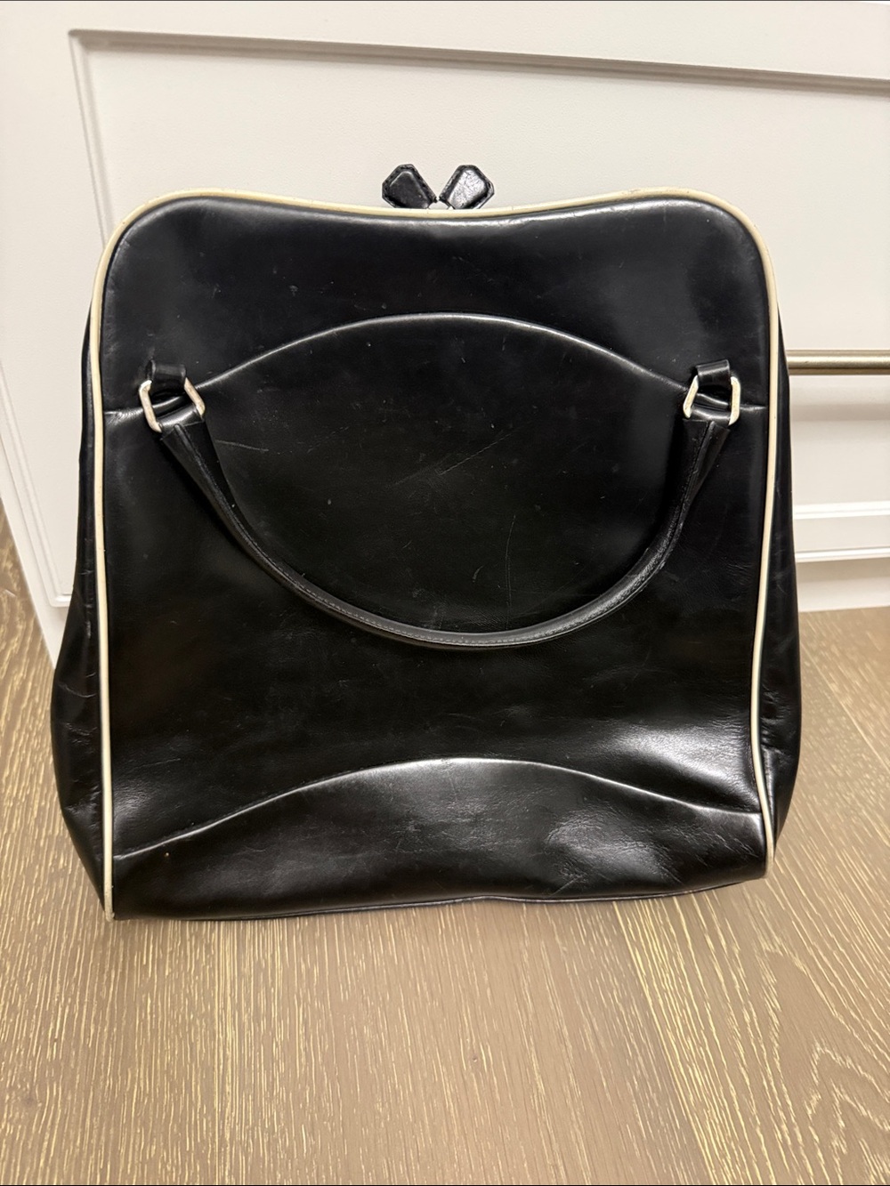 Prada doctor bag vintage Vitello frame bag